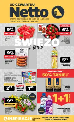 Netto - gazetka promocyjna Gazetka Spożywcza od czwartku 14.05 do soboty 16.05