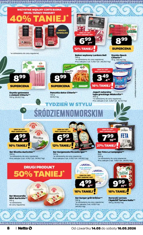Netto - gazetka promocyjna Gazetka Spożywcza od czwartku 14.05 do soboty 16.05 - strona 8