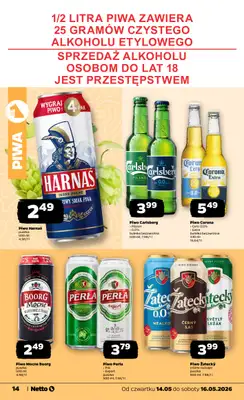 Netto - gazetka promocyjna Gazetka Spożywcza od czwartku 14.05 do soboty 16.05 - strona 14