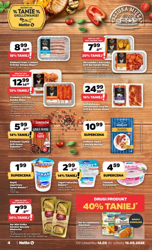 Netto - gazetka promocyjna Gazetka Spożywcza od czwartku 14.05 do soboty 16.05 - strona 4