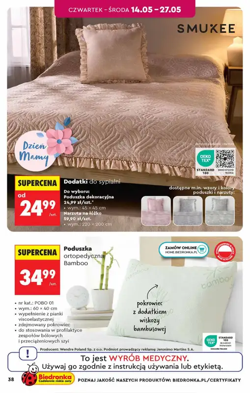 Biedronka - gazetka promocyjna Hity i inspiracje, od 09.05 od soboty 09.05 do środy 27.05 - strona 38