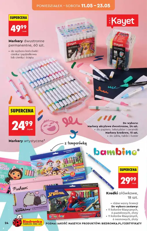 Biedronka - gazetka promocyjna Hity i inspiracje, od 09.05 od soboty 09.05 do środy 27.05 - strona 24