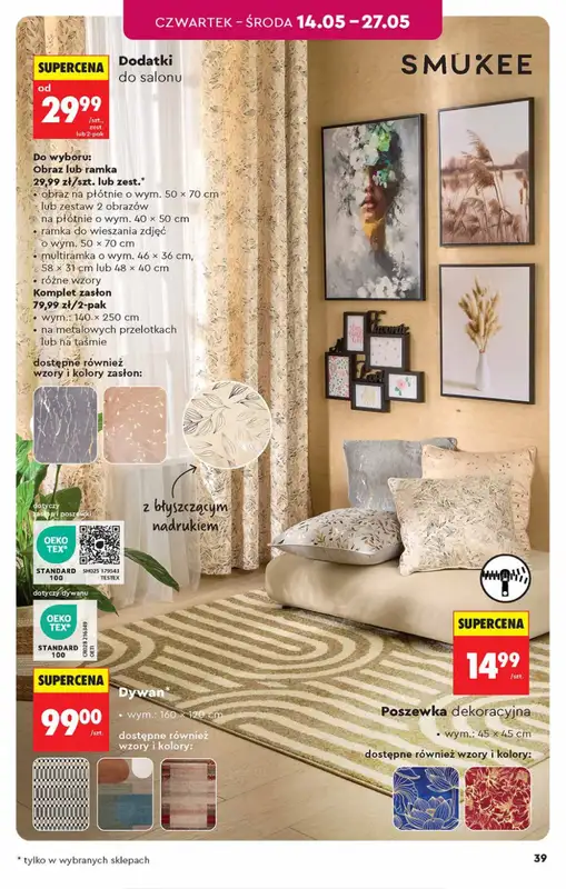 Biedronka - gazetka promocyjna Hity i inspiracje, od 09.05 od soboty 09.05 do środy 27.05 - strona 39