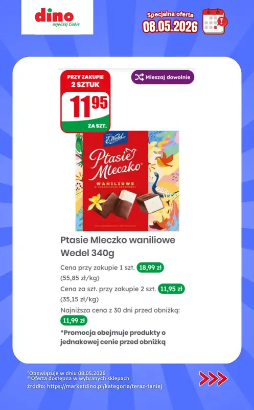 Dino - gazetka promocyjna Specjalna oferta na 08.05.2026 - promocje spoza gazetki od piątku 08.05 do piątku 08.05 - strona 9