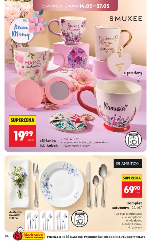 Biedronka - gazetka promocyjna Hity i inspiracje, od 09.05 od soboty 09.05 do środy 27.05 - strona 36