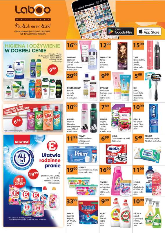 Drogerie Laboo - gazetka promocyjna Gazetka od piątku 08.05 do niedzieli 31.05