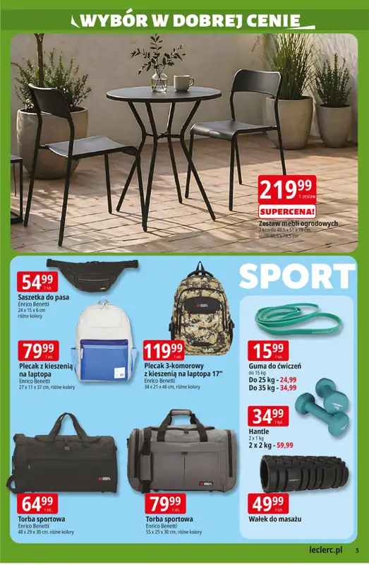 Leclerc - gazetka promocyjna Oferta E.Leclerc I Czas na relaks od wtorku 12.05 do soboty 23.05 - strona 5