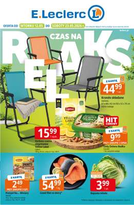 Leclerc - gazetka promocyjna Oferta E.Leclerc I Czas na relaks od wtorku 12.05 do soboty 23.05