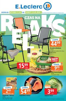 Leclerc - gazetka promocyjna Oferta E.Leclerc I Czas na relaks od wtorku 12.05 do soboty 23.05