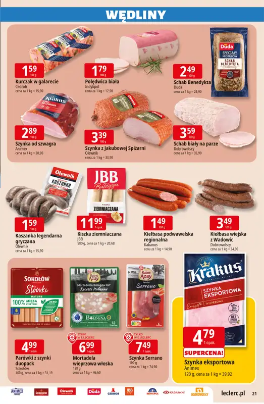 Leclerc - gazetka promocyjna Oferta E.Leclerc I Czas na relaks od wtorku 12.05 do soboty 23.05 - strona 21