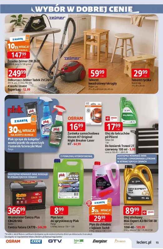Leclerc - gazetka promocyjna Oferta E.Leclerc I Czas na relaks od wtorku 12.05 do soboty 23.05 - strona 15