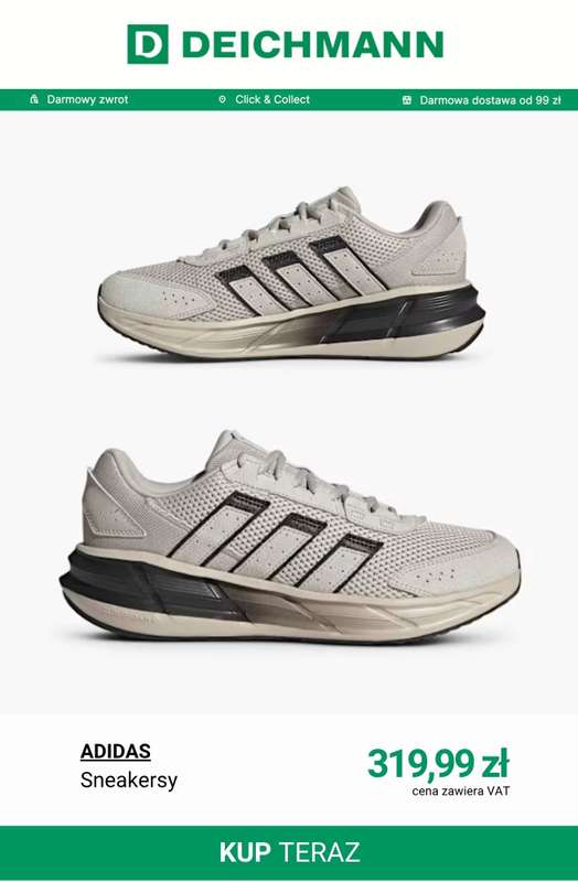 Deichmann - gazetka promocyjna Sneakersy męskie Adidas od piątku 08.05  - strona 9
