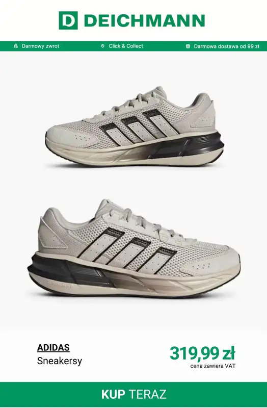 Deichmann - gazetka promocyjna Sneakersy męskie Adidas od piątku 08.05  - strona 9