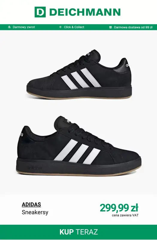 Deichmann - gazetka promocyjna Sneakersy męskie Adidas od piątku 08.05  - strona 11