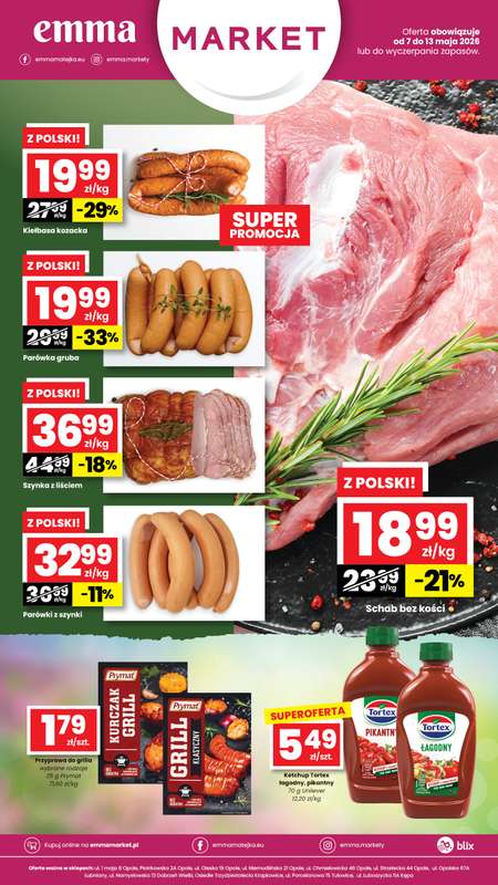 emma MARKET - gazetka promocyjna Plakaty promocyjne od piątku 08.05 do środy 13.05