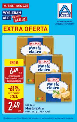 Aldi - gazetka promocyjna Masło w super cenie! od piątku 08.05 do soboty 09.05