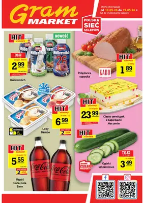 Gram Market - gazetka promocyjna Gazetka od środy 13.05 do wtorku 19.05