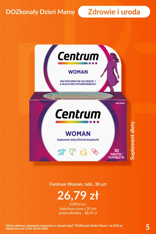 DOZ.PL - gazetka promocyjna DOZkonały Dzień Mamy! Oferty do -20% od poniedziałku 11.05 do wtorku 26.05 - strona 5
