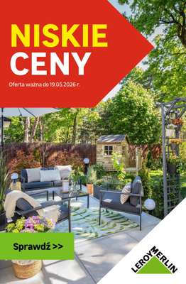 Leroy Merlin - gazetka promocyjna Niskie ceny! od piątku 08.05 do wtorku 19.05