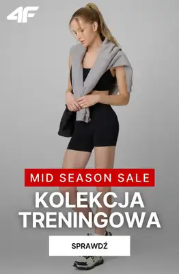 4F - gazetka promocyjna Ubrania na trening dla niej – wyprzedaż od soboty 09.05 