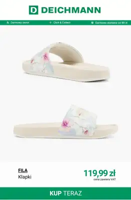 Deichmann - gazetka promocyjna Klapki damskie od soboty 09.05  - strona 13