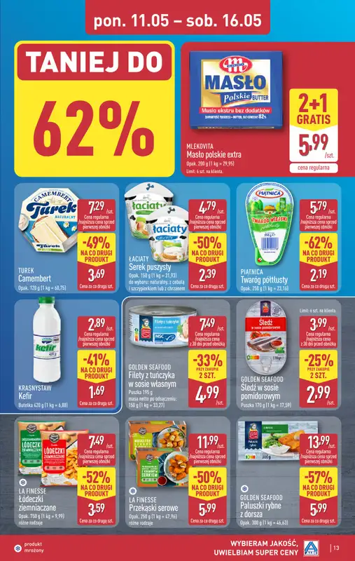 Aldi - gazetka promocyjna Pełny katalog! od poniedziałku 11.05 do soboty 16.05 - strona 13