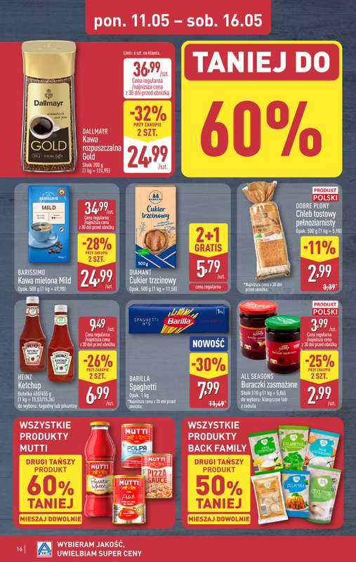 Aldi - gazetka promocyjna Pełny katalog! od poniedziałku 11.05 do soboty 16.05 - strona 16