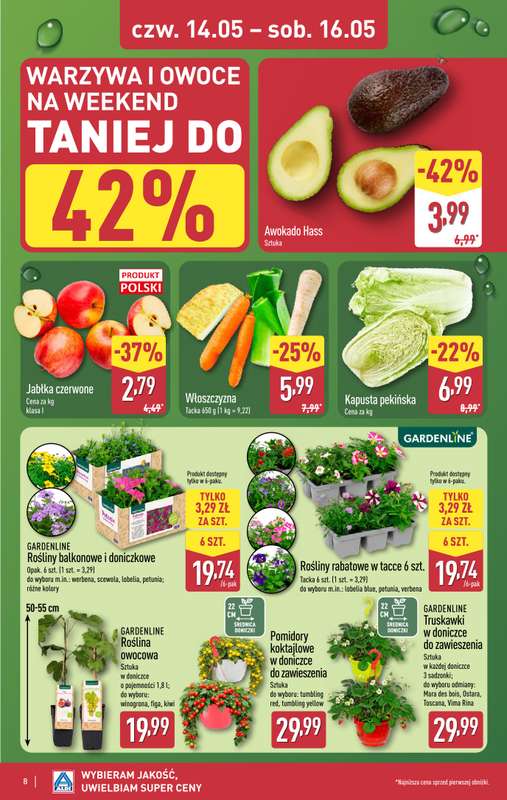 Aldi - gazetka promocyjna Weekend super cen w Aldi! od czwartku 14.05 do soboty 16.05 - strona 8