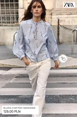 Zara - gazetka promocyjna Stylowe bluzki damskie od piątku 08.05  - strona 5