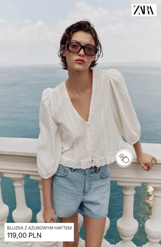 Zara - gazetka promocyjna Stylowe bluzki damskie od piątku 08.05  - strona 3