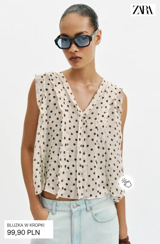 Zara - gazetka promocyjna Stylowe bluzki damskie od piątku 08.05  - strona 7