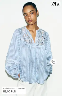 Zara - gazetka promocyjna Stylowe bluzki damskie od piątku 08.05  - strona 9