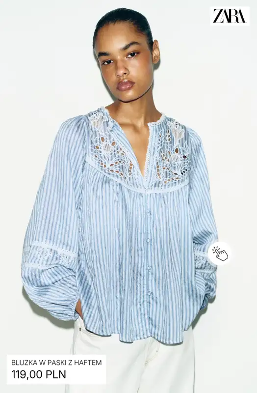 Zara - gazetka promocyjna Stylowe bluzki damskie od piątku 08.05  - strona 9