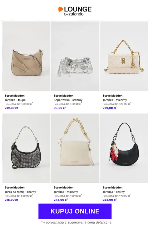 Lounge by Zalando - gazetka promocyjna Do -76%  Steve Madden - Torby & Akcesoria od piątku 08.05 do poniedziałku 11.05 - strona 10