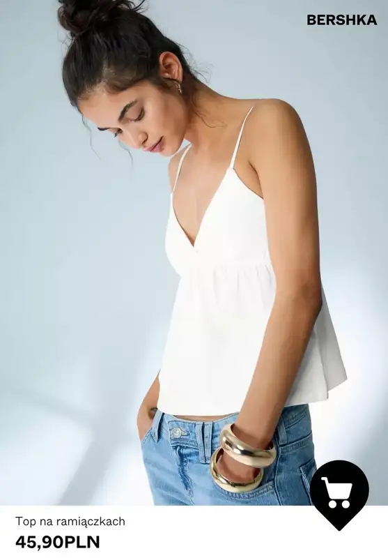 Bershka - gazetka promocyjna Topy damskie od piątku 08.05  - strona 2