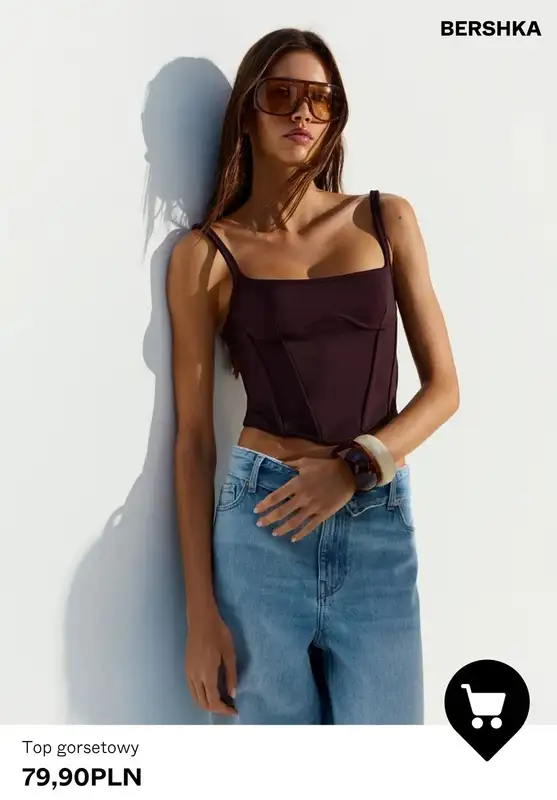 Bershka - gazetka promocyjna Topy damskie od piątku 08.05  - strona 7