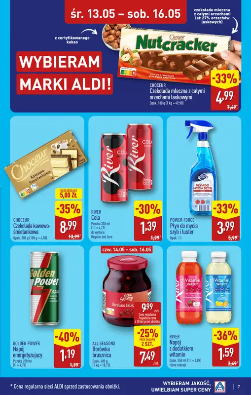 Aldi - gazetka promocyjna Wrocław, ul. Cukrowa 1: WIELKIE OTWARCIE już w ŚRODĘ: 13.05! od środy 13.05 do soboty 16.05 - strona 7