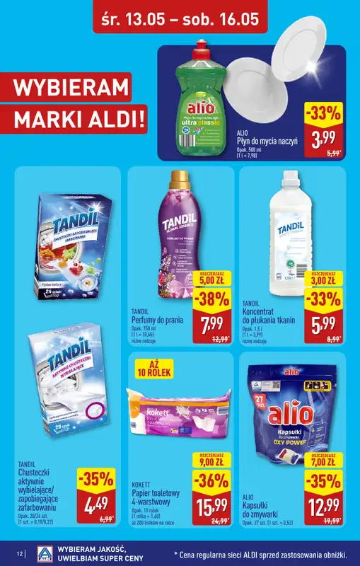 Aldi - gazetka promocyjna Wrocław, ul. Cukrowa 1: WIELKIE OTWARCIE już w ŚRODĘ: 13.05! od środy 13.05 do soboty 16.05 - strona 12