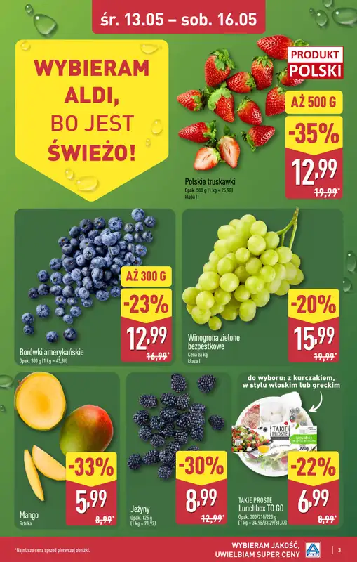 Aldi - gazetka promocyjna Wrocław, ul. Cukrowa 1: WIELKIE OTWARCIE już w ŚRODĘ: 13.05! od środy 13.05 do soboty 16.05 - strona 3