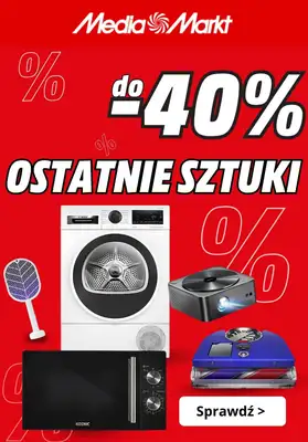 Media Markt - gazetka promocyjna Do -40% na ostatnie sztuki od piątku 08.05 do środy 13.05