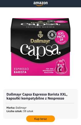 Dallmayr Capsa Espresso Barista XXL, kapsułki kompatybilne z Nespresso