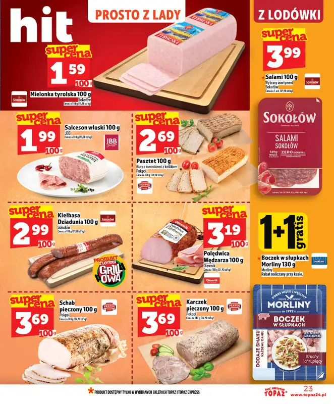 TOPAZ - gazetka promocyjna Nowa gazetka od czwartku, 14.05 od czwartku 14.05 do środy 20.05 - strona 23
