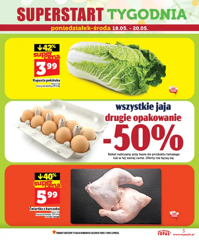 TOPAZ - gazetka promocyjna Nowa gazetka od czwartku, 14.05 od czwartku 14.05 do środy 20.05 - strona 3