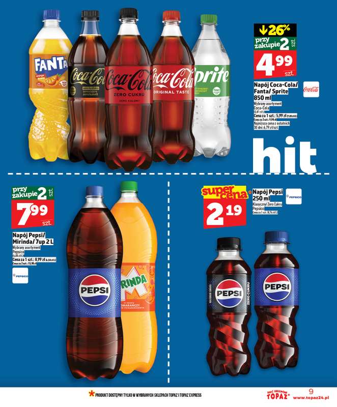 TOPAZ - gazetka promocyjna Nowa gazetka od czwartku, 14.05 od czwartku 14.05 do środy 20.05 - strona 9