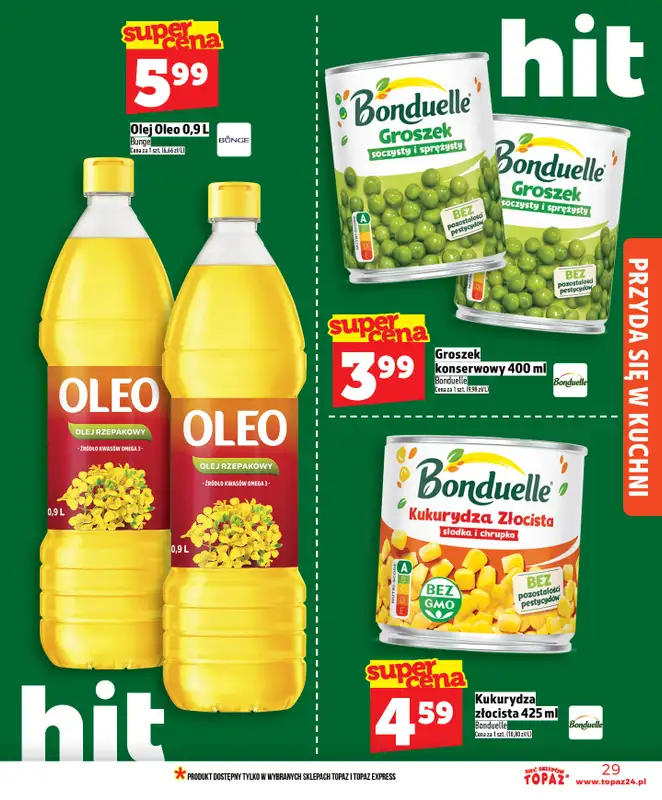 TOPAZ - gazetka promocyjna Nowa gazetka od czwartku, 14.05 od czwartku 14.05 do środy 20.05 - strona 29