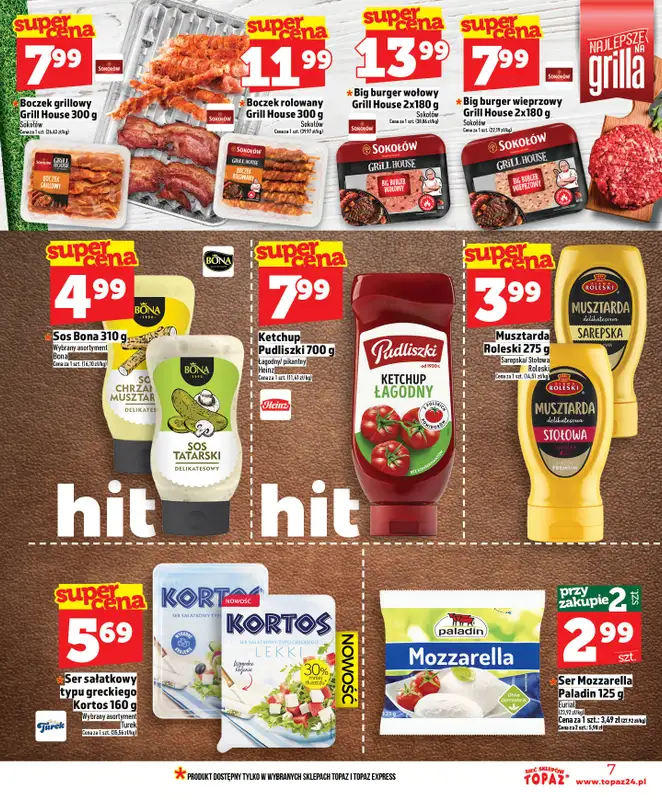 TOPAZ - gazetka promocyjna Nowa gazetka od czwartku, 14.05 od czwartku 14.05 do środy 20.05 - strona 7