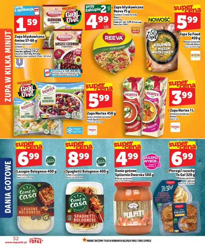 TOPAZ - gazetka promocyjna Nowa gazetka od czwartku, 14.05 od czwartku 14.05 do środy 20.05 - strona 32