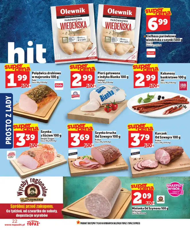 TOPAZ - gazetka promocyjna Nowa gazetka od czwartku, 14.05 od czwartku 14.05 do środy 20.05 - strona 22