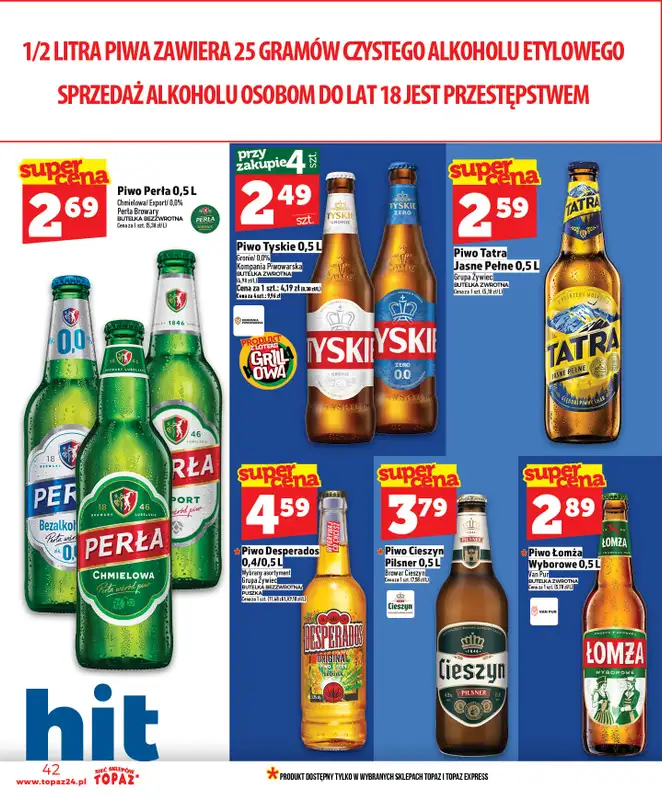 TOPAZ - gazetka promocyjna Nowa gazetka od czwartku, 14.05 od czwartku 14.05 do środy 20.05 - strona 42
