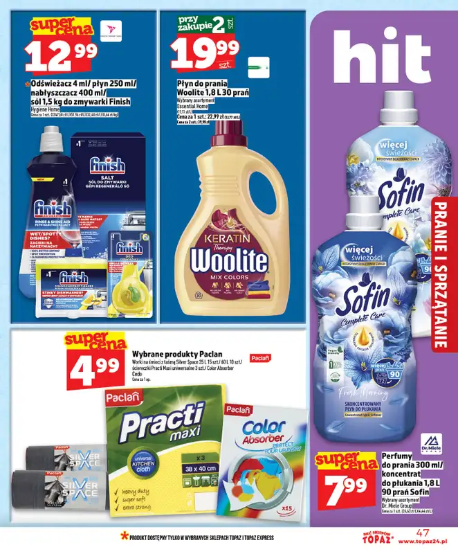 TOPAZ - gazetka promocyjna Nowa gazetka od czwartku, 14.05 od czwartku 14.05 do środy 20.05 - strona 47